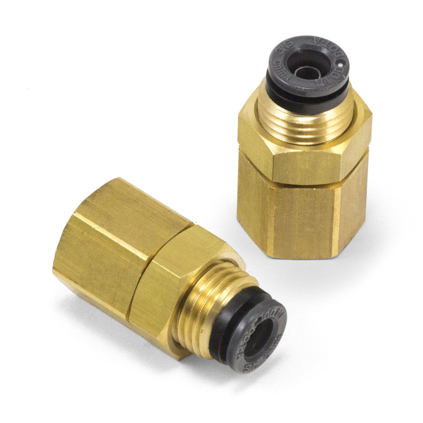 Bulkhead Female Straight - 1/4 in. FNPT x 1/4 in. PTC - DOT - SMC # KV2E07-35