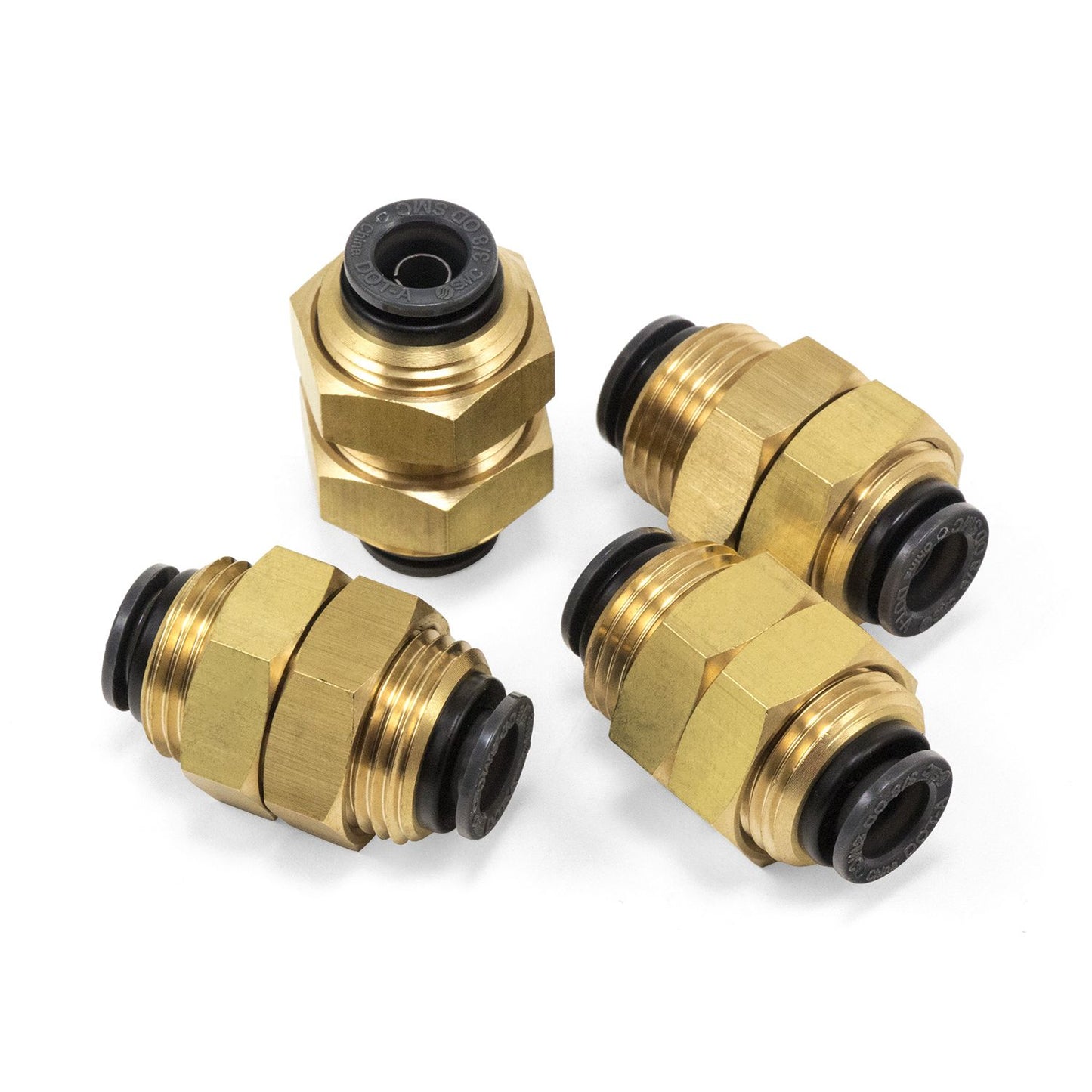 Bulkhead Union - 3/8 in. PTC x 3/8 in. PTC - DOT - SMC # KV2E11-00