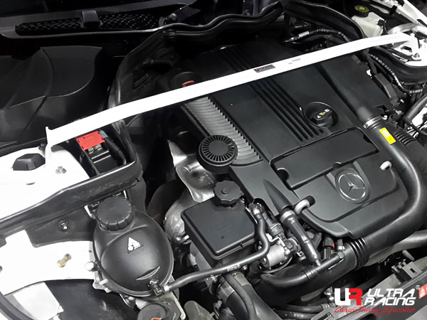 Ultra Racing - 2pt Front Strut Tower Brace - 2008-14 C-Class / C-63 AMG W204 - UR-TW2-1820