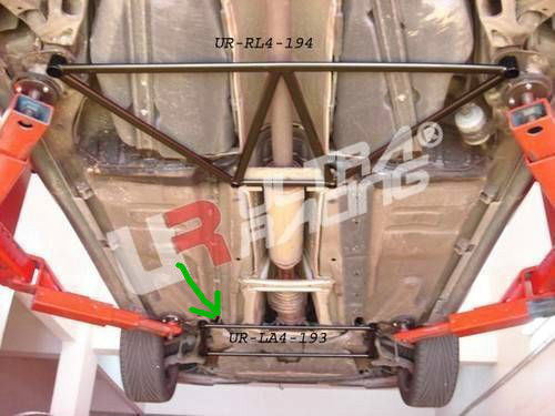 Ultra Racing - 4pt Front Lower Brace - 2001-09 Volvo S60 - UR-LA4-193