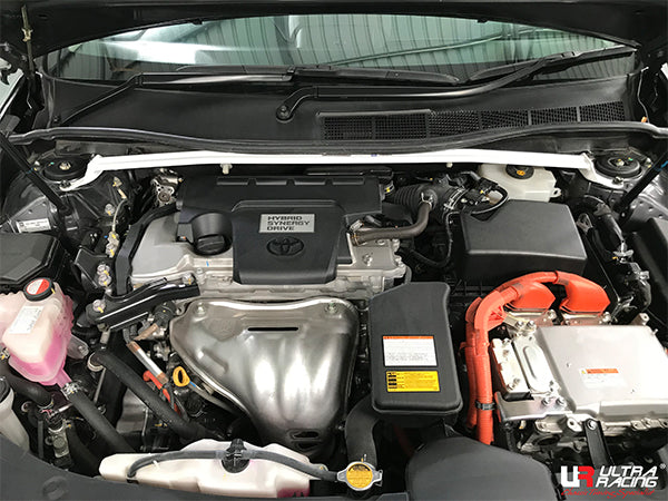 Ultra Racing - 2pt Front Strut Tower Brace - 2012-17 Camry HYBRID (XV50) - UR-TW2-1980