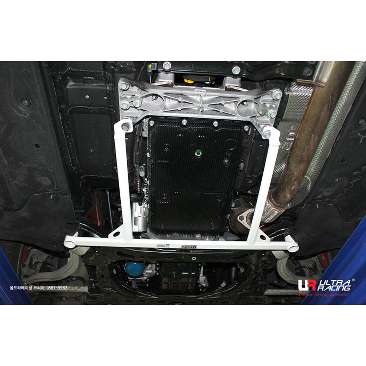 Ultra Racing - 4pt Front Lower Brace / Crossmember - 2018+ Kia Stinger 2WD/RWD ONLY - UR-LA4-3897