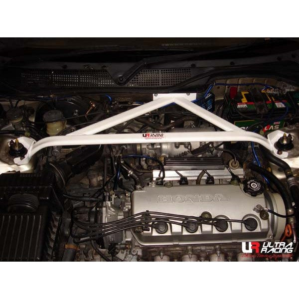 Ultra Racing - 3pt Front Strut Tower Brace - 1992-2000 (EG/EK/EM/EJ) Civic - UR-TW3-020