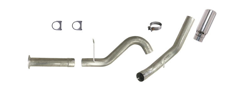 Diamond Eye KIT 5in DPF-BACK Single AL 07.5-08 CHEVY 6 6L 2500/3500 BPCKGD BX46X14X14OD EL-PL