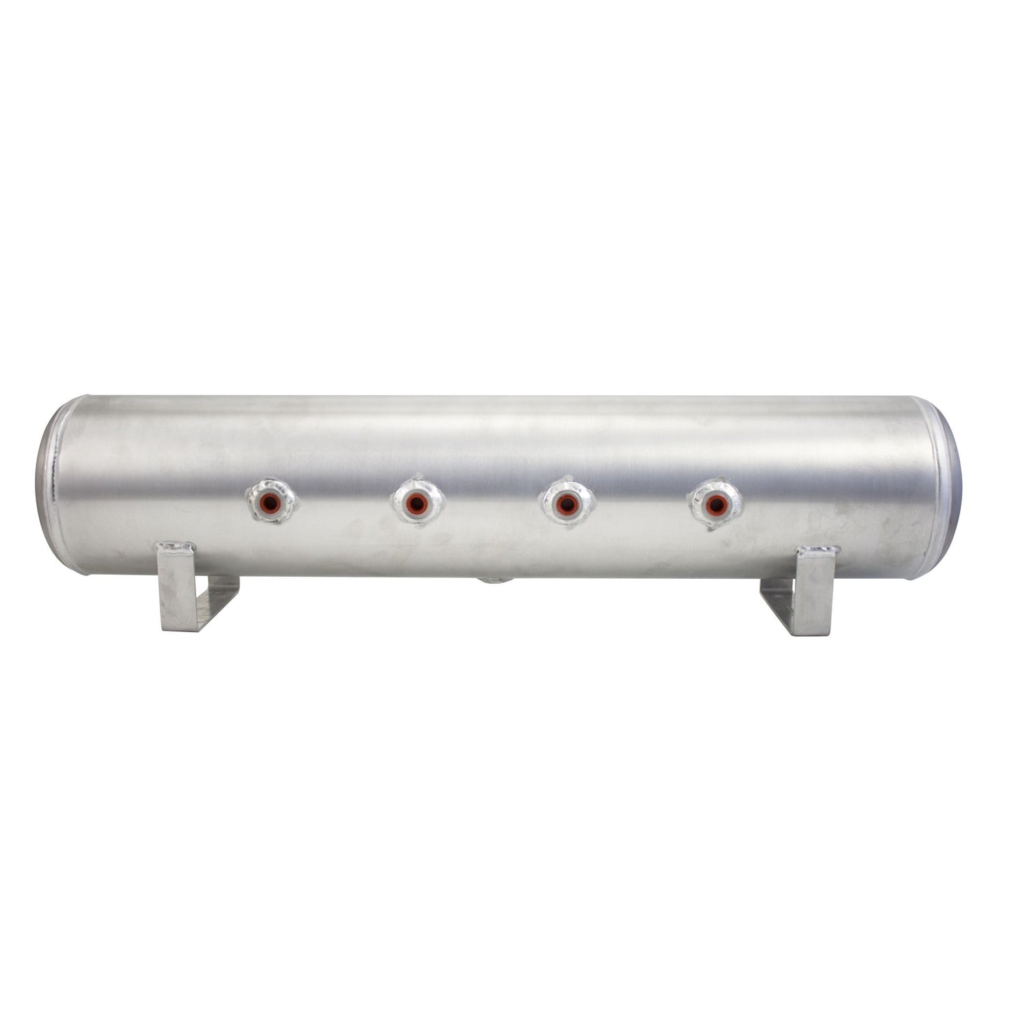 5 Gallon Aluminum Air Tank; (4) 3/8 in. face ports; 6 in. D X 36 in. L light weight raw aluminum 200PSI maximum operating pressure.