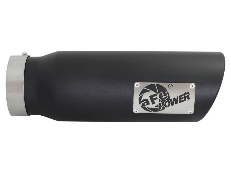aFe Diesel Exhaust Tip Bolt On Black 4in Inlet x 5in Outlet x 15in