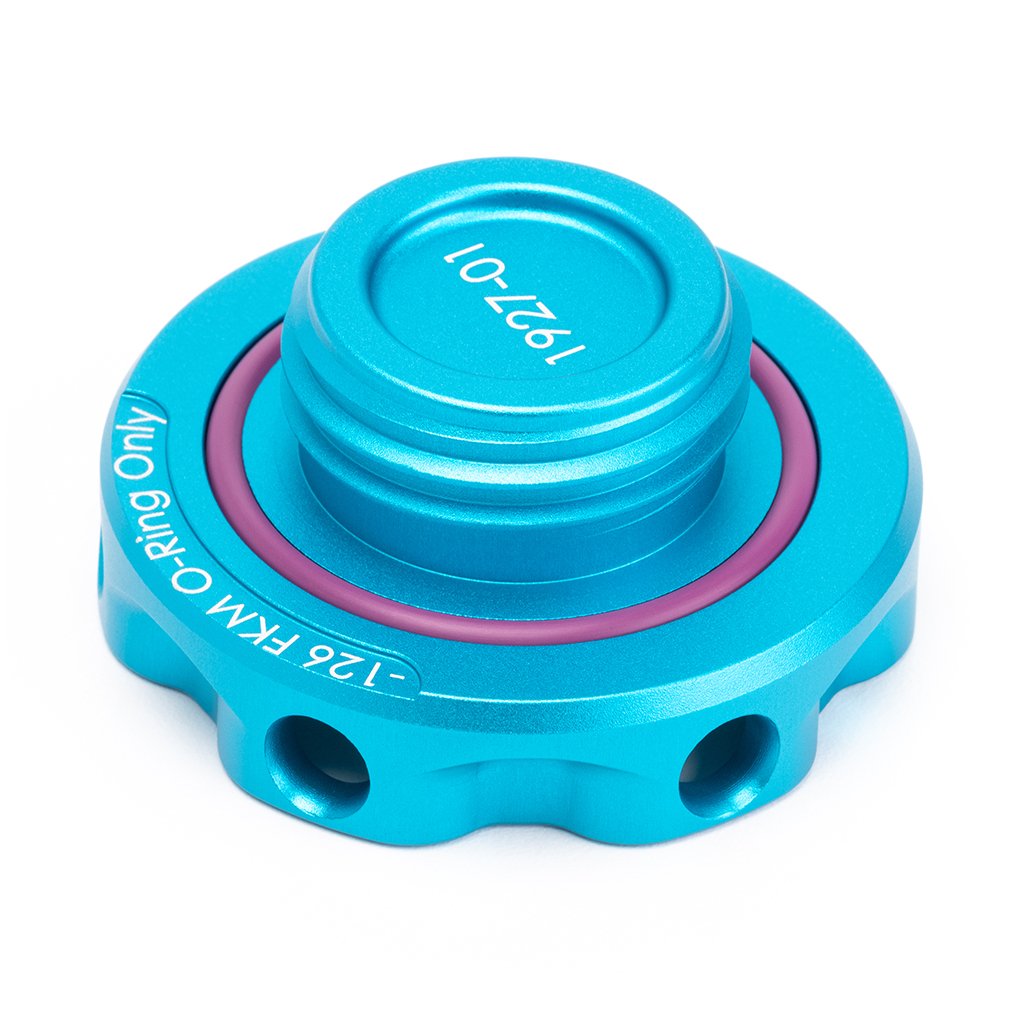 ACUITY Instruments - Podium Oil Cap in Satin Teal for Hondas/Acuras - 1927-TEL