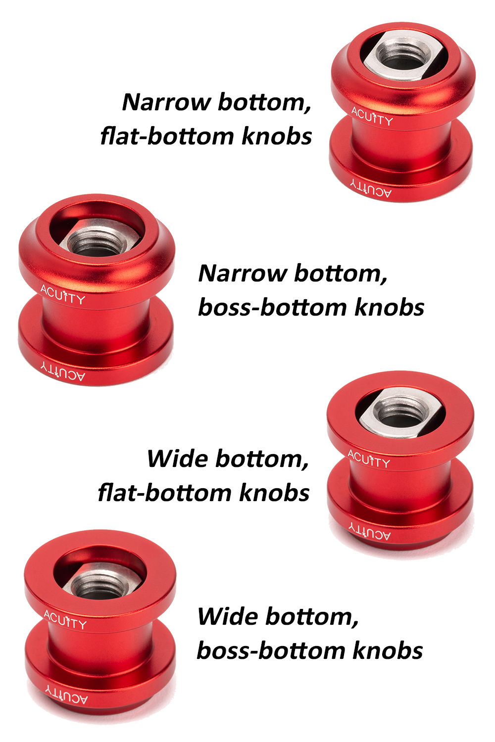 ACUITY Instruments - Shift Boot Collar Upgrade (Satin Red Aluminum Finish) - 1924-K4