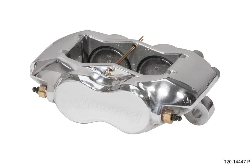 Wilwood Caliper-Forged Dynalite w/Dust Seal-Polished 1.75in Pistons .81in Disc