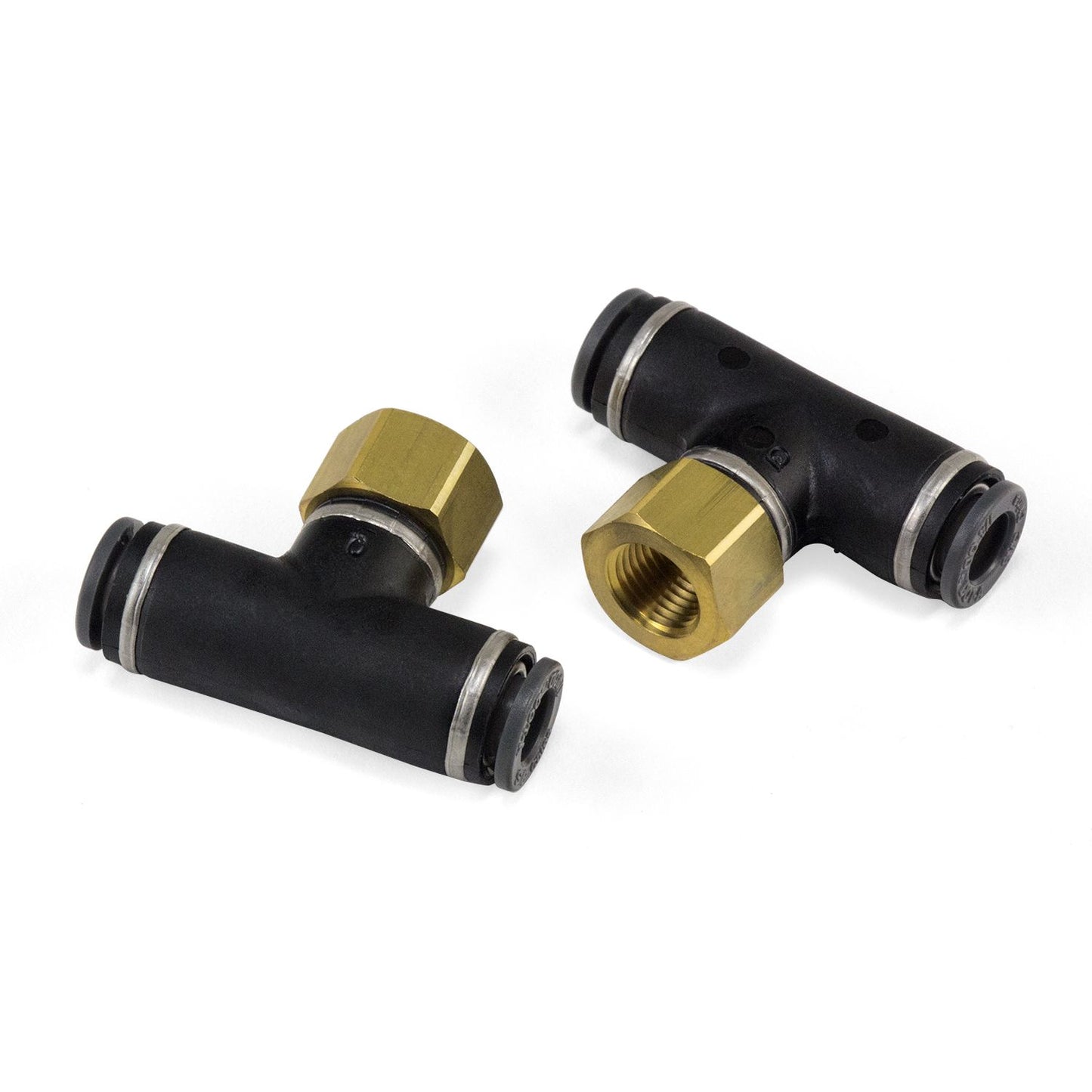 Threaded Gauge Tee - 1/8 in. FNPT x 1/4 in. PTC - DOT - SMC # KV2TF07-34