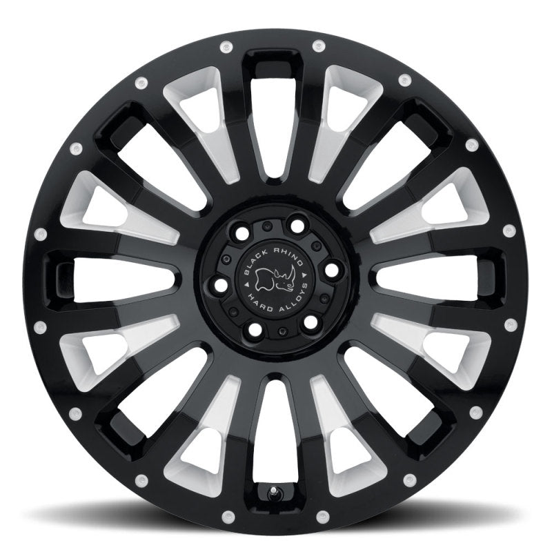Black Rhino Pinatubo 20x9.5 6x139.7 ET06 CB 112.1 Gloss Black w/Milled Inside Window Wheel