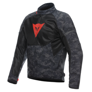 Dainese Ignite Air Tex Jacket Camo-Gray/Black/Fluorescent-Red Size - 52