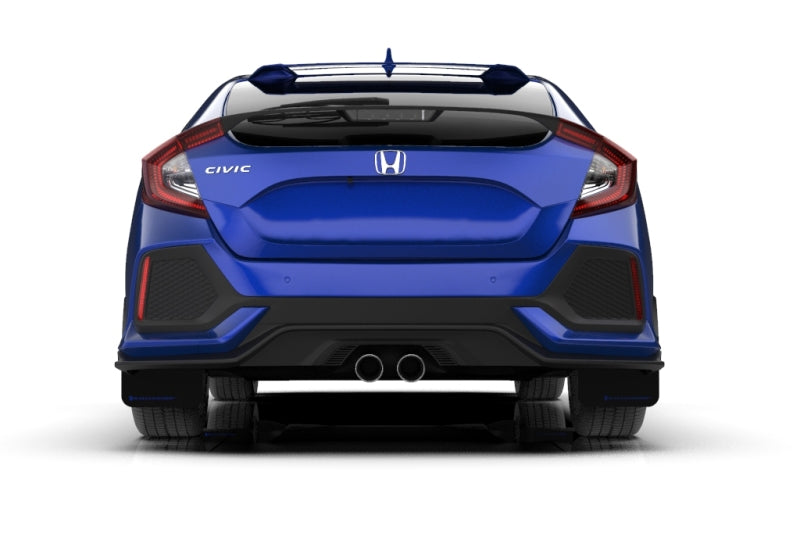 Rally Armor 17-21 Honda Civic Sport/Sport Touring Black UR Mud Flap w/Blue Logo