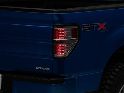 Raxiom 09-14 Ford F-150 Styleside LED Tail Lights- Black Housing- Smoked Lens