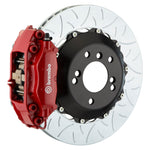 Brembo 04-09 XLR/05-13 Corvette Rear GT BBK 4 Piston Cast 2pc 345x28 2pc Rotor Slotted Type3-Red