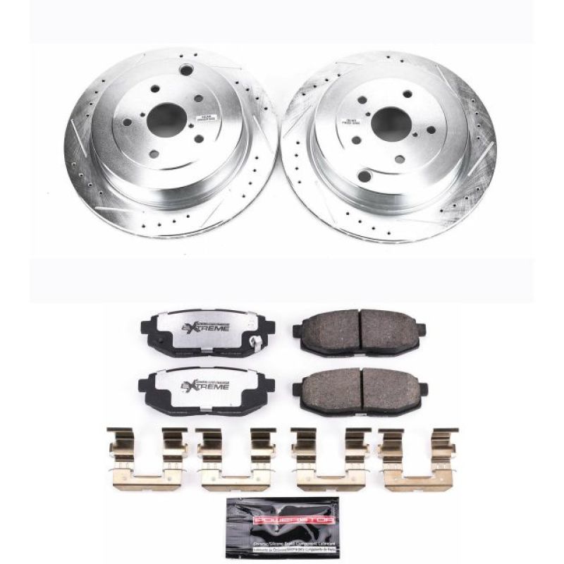 Power Stop 06-07 Subaru B9 Tribeca Rear Z26 Street Warrior Brake Kit