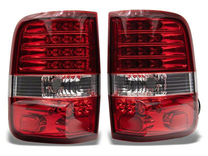 Raxiom 04-08 Ford F-150 Styleside LED Tail Lights- Chrome Housing- Red/Clear Lens