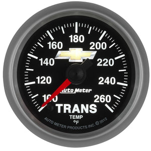 Autometer Performance Parts 52mm 100-260 Deg F Trans Temp COPO Camaro Gauge Pack