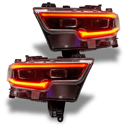 Oracle 19-21 RAM 1500 Projector LED Headlight DRL Kit - RGBW+A w/ BC1 Controller