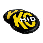 KC HiLiTES 8in. Round Soft Cover HID (Pair) - Black w/Yellow Brushed KC Logo