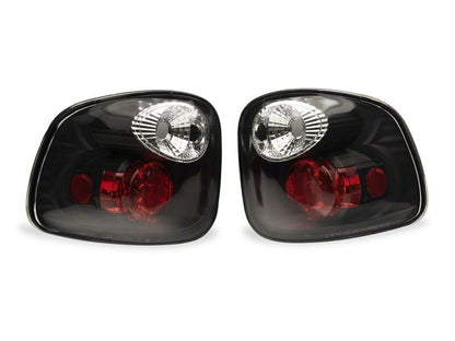 Raxiom 97-00 Ford F-150 Flareside Axial Series Altezza Style Tail Lights- Black- Clear Lens