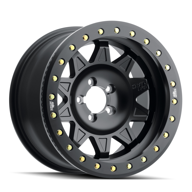 Dirty Life 9302 Roadkill 17x9/8x170 BP/-14mm Offset/130.8mm Hub Matte Black Wheel - Beadlock