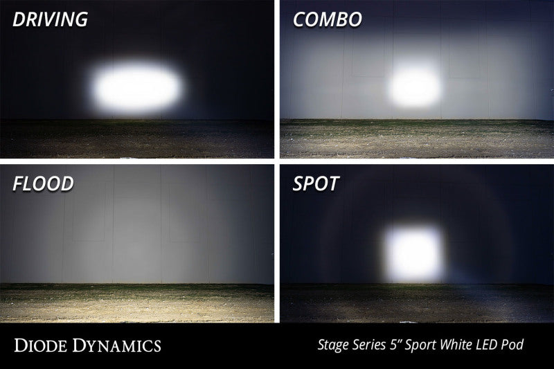 Diode Dynamics SS5 LED Pod Pro - Yellow Driving (Pair)