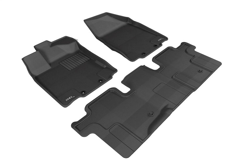 3D MAXpider 13-20 Infiniti QX60 / JX 2013 Kagu Black Full Set