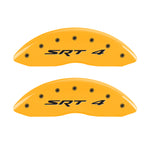 MGP 4 Caliper Covers Engraved Front & Rear SRT4 Yellow finish black ch