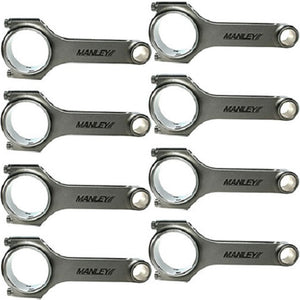 Manley Chrysler 5.7L/6.1L/6.4L Hemi ARP 8740 6.2in w/ 24mm Pin H Beam Connecting Rod - Set of 8