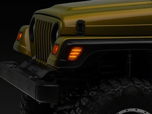 Raxiom 97-06 Jeep Wrangler TJ Axial Series LED Side Marker Lamps- Clear