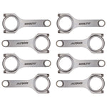 Manley Chrysler LS1 H Beam Connecting Rod Set  ARP 2000 3/8in w/ .927in Bushed Wrist Pins (Set of 8)