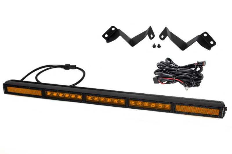 Diode Dynamics 16-21 Toyota Tacoma SS30 Stealth Lightbar Kit - Amber Combo