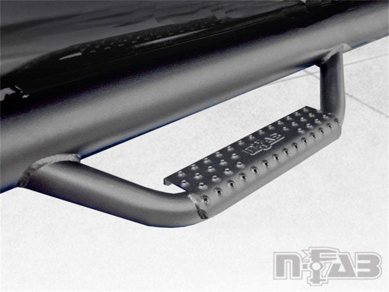 N-Fab Nerf Step 02-08 Dodge Ram 1500/2500/3500 Quad Cab 6.4ft Bed - Tex. Black - W2W - 3in