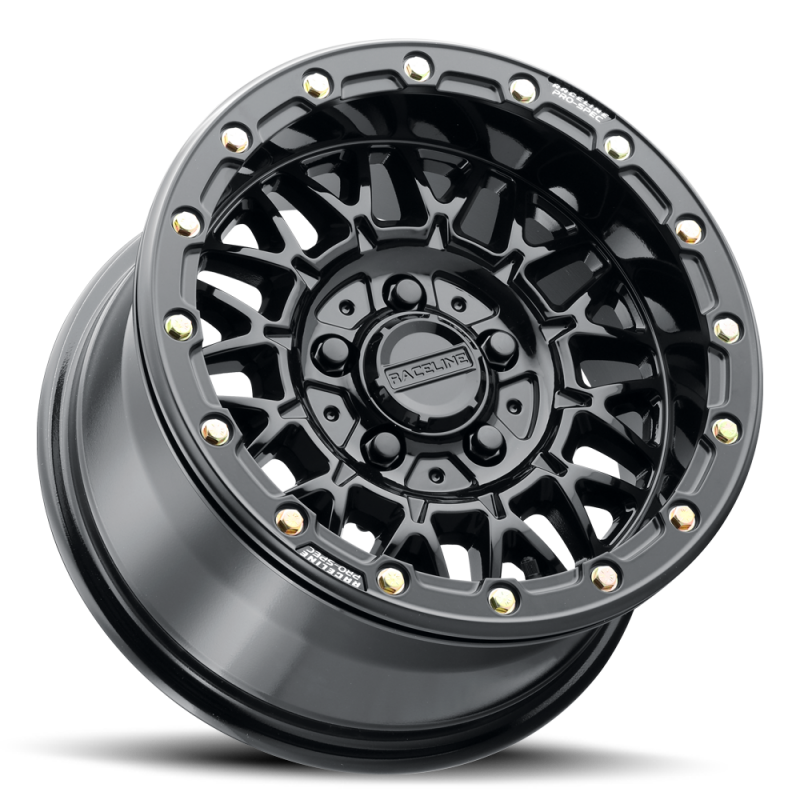 Raceline A15 Omega 15x7in / 4x156 BP / 38mm Offset / 132.5mm Bore - Gloss Black