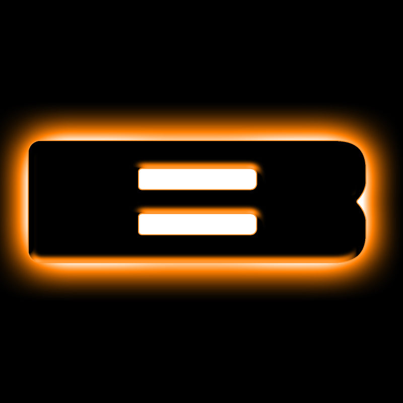 ORACLE Lighting Universal Illuminated LED Letter Badges - Matte Blk Surface Finish - B