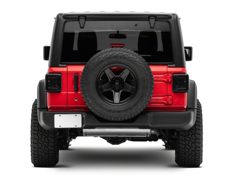 Raxiom 18-23 Jeep Wrangler JL Axial Series LED Tail Lights- Black Housing (Smoked Lens)