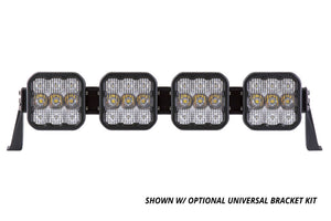 Diode Dynamics SS5 Pro Universal CrossLink 4-Pod Lightbar - Yellow Combo