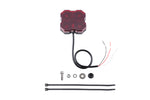 Diode Dynamics Stage Series Single Color LED Rock Light - Red Hookup (one)