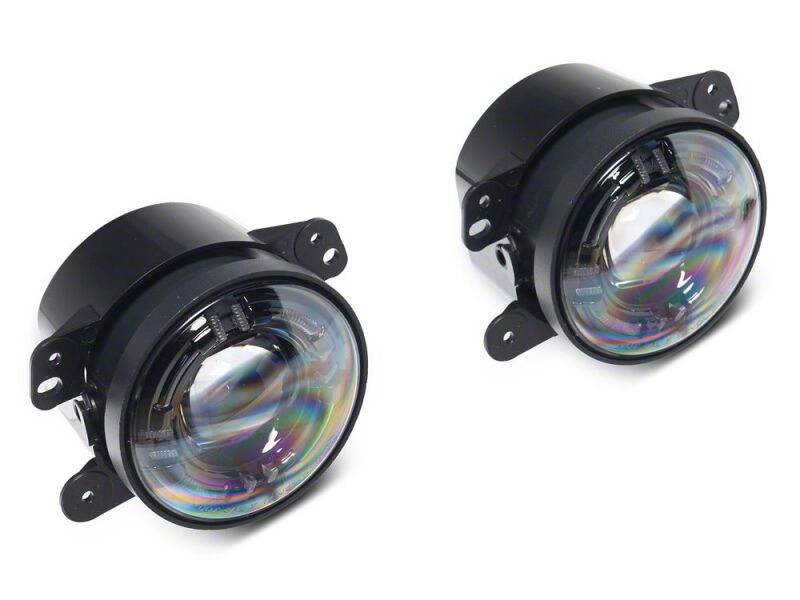 Raxiom 07-18 Jeep Wrangler JK V2 LED Fog Lights with Amber Turn Signals