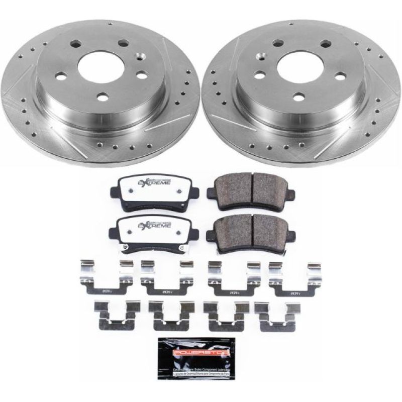 Power Stop 12-16 Buick LaCrosse Rear Z26 Street Warrior Brake Kit