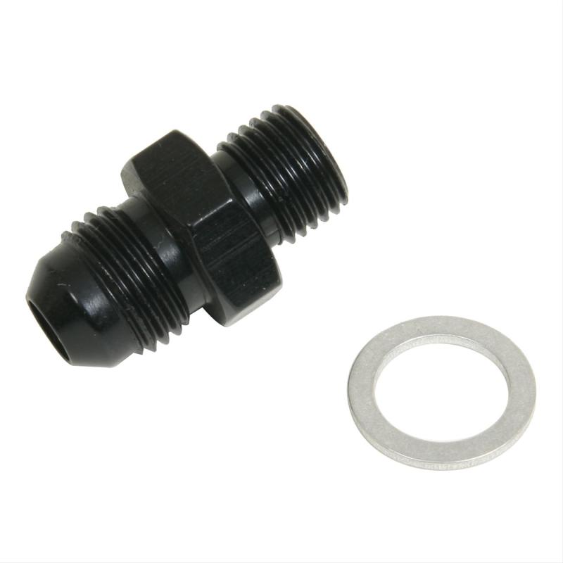 Fragola -6AN x 12mm x 1.25 Male Adapter-Solex - Black