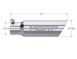 MBRP Universal Tip 3in O.D. Dual Wall Angled 2 inlet 12 length