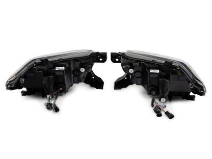Raxiom 16-23 Toyota Tacoma w/ Factory Halogen DRL LED Headlights- Black Housing (Clear Lens)