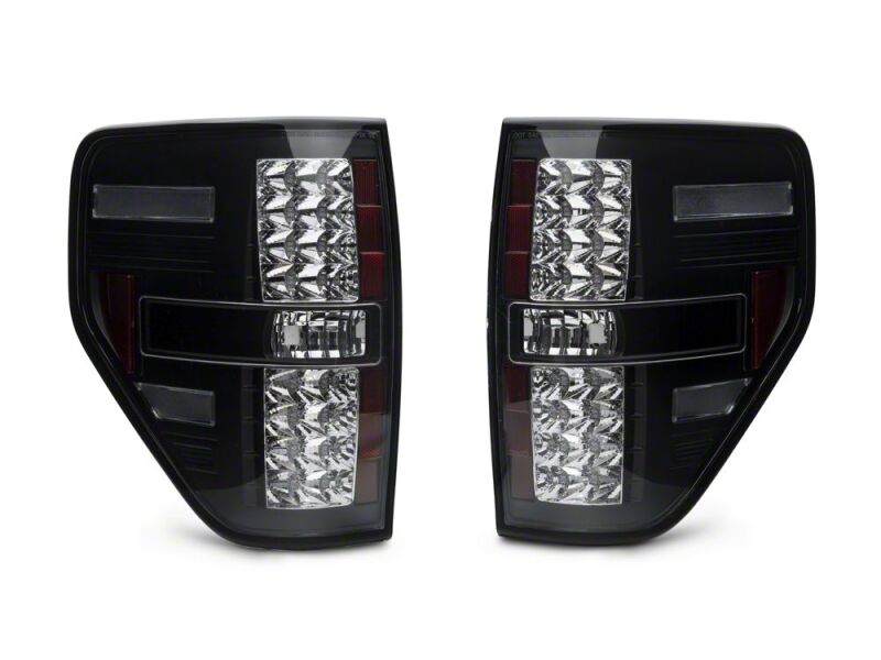 Raxiom 09-14 Ford Styleside Axial Series Black LED Tail Lights