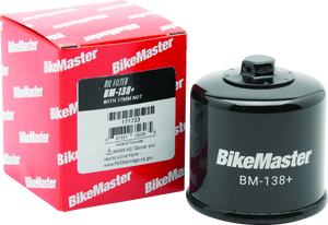 BikeMaster BM-138+ Oil Filter - Black