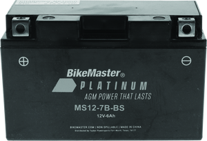 BikeMaster AGM Battery - MS12-7B-BS