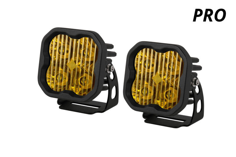 Diode Dynamics SS3 LED Pod Pro - Yellow SAE Fog Standard (Pair)