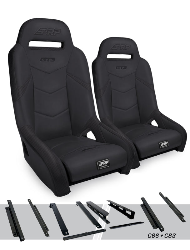 PRP Honda Talon GT3 Suspension Seats Kit (Pair) - Black
