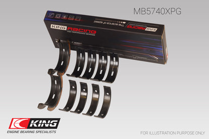 King Engine Bearings Subaru EJ20/EJ22/EJ25 Housing Bore + .005 (Size 0.25) Main Bearing Set
